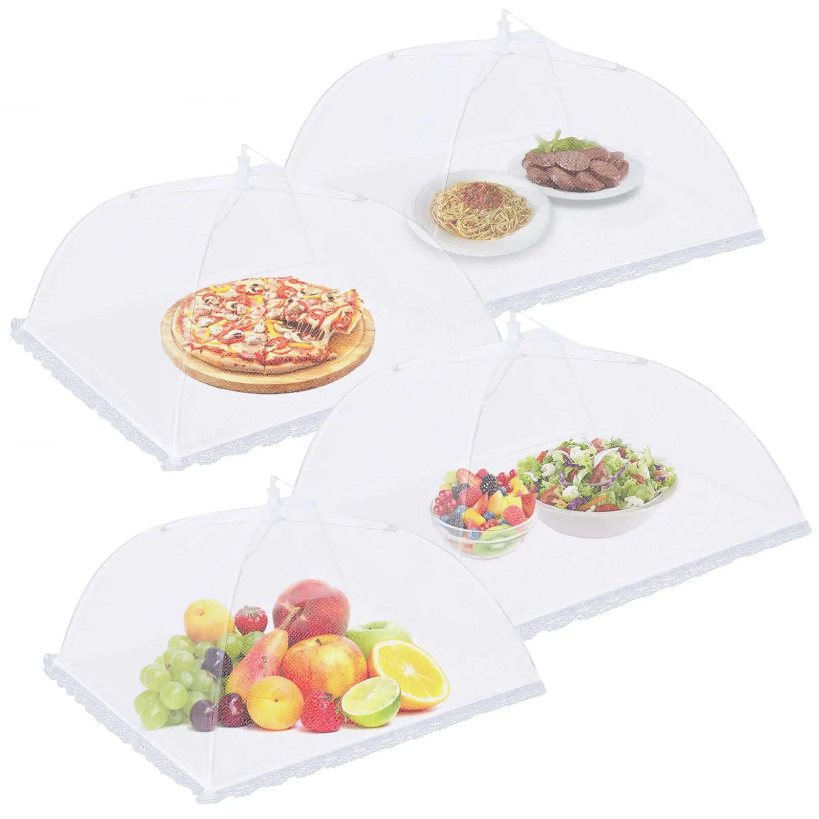 Collapsible outdoor food cover
