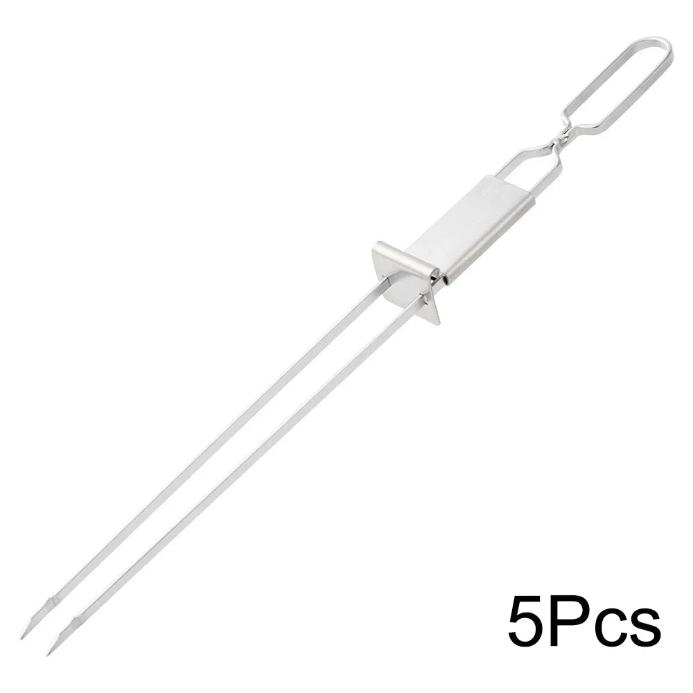 Double Needle BBQ Skewers – Reusable & Durable