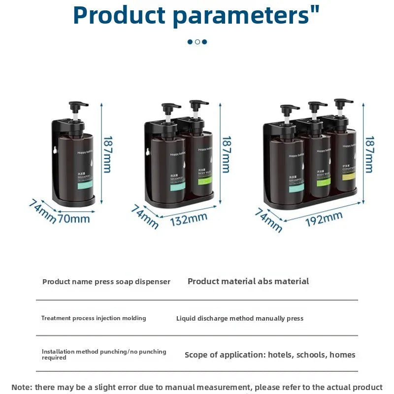 Automatic wall soap dispenser.