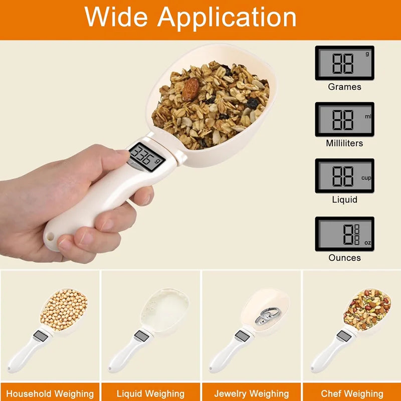Digital Measuring Spoon – LCD, Adjustable, For Coffee, Baking, and Pet Food