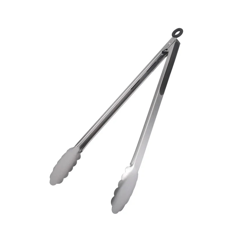 Stainless Steel BBQ Tongs – 7–16 Inch, Cooking & Grilling Tools