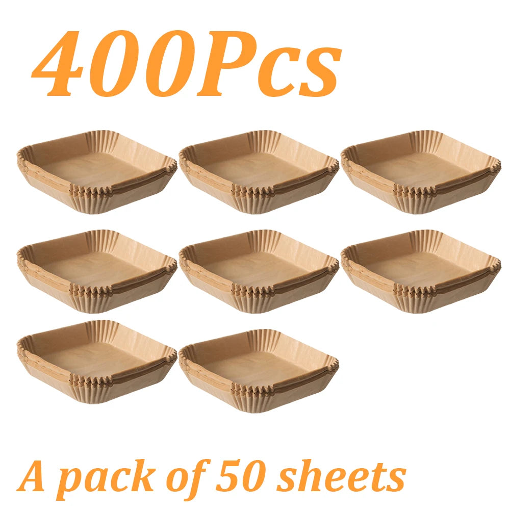 Disposable non-stick air fryer baking paper.
