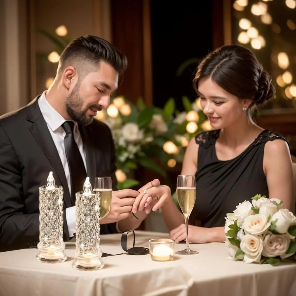 Crystal LED Flameless Candle