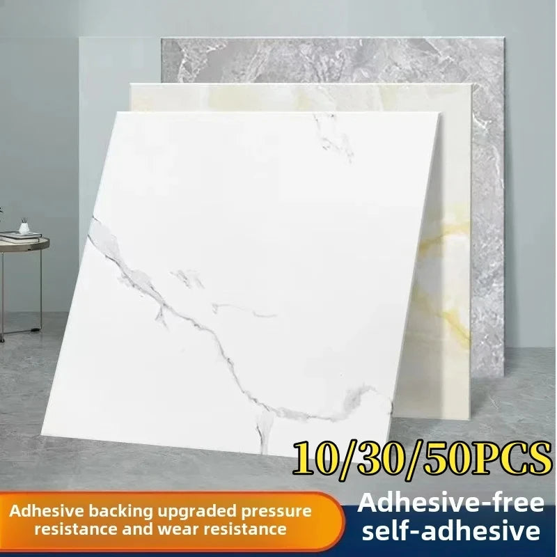 Marble Wall & Floor Stickers – Self-Adhesive, Kitchen & Toilet