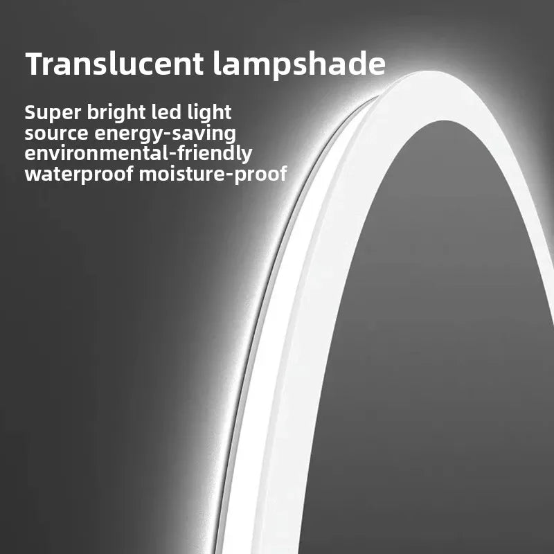 19.5-Inch LED Bathroom Mirror — Smart Round Vanity Mirror with Light & Anti-Fog Function.