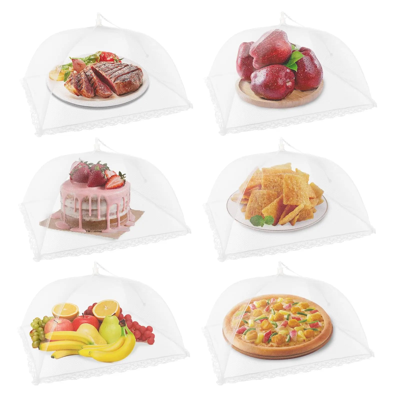 Collapsible outdoor food cover