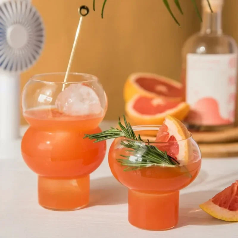 Transparent Glass Cup – Heat-Resistant, For Coffee, Yogurt, Whiskey, or Wine