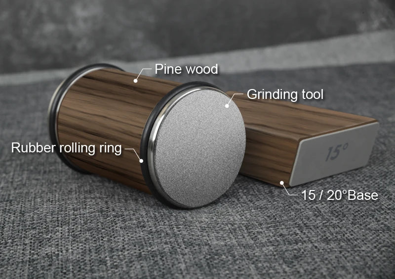 Knife sharpening kit with angles.