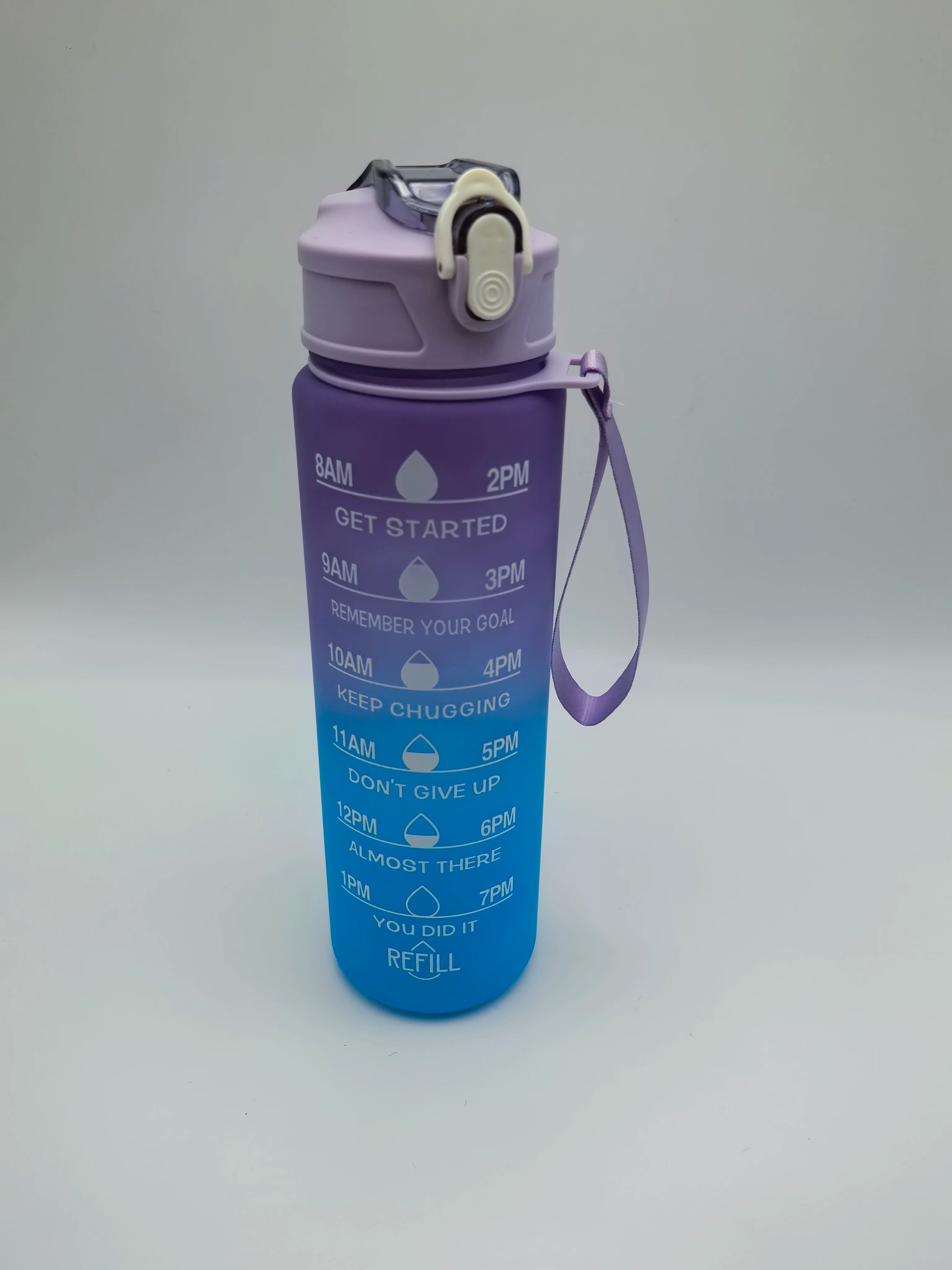 750 ml Gradient Straw Cup – Heat-Resistant, Matte, For Students & Office Use