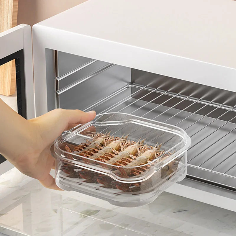 5-piece fridge storage boxes – food-grade. 🧊