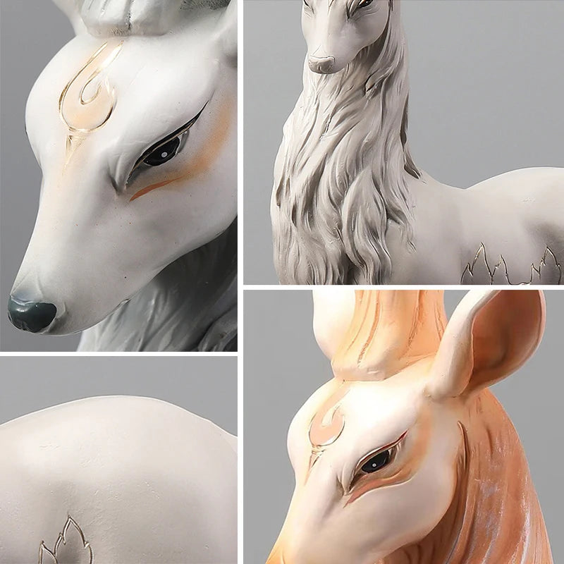 35cm Nordic Deer Resin Statue
