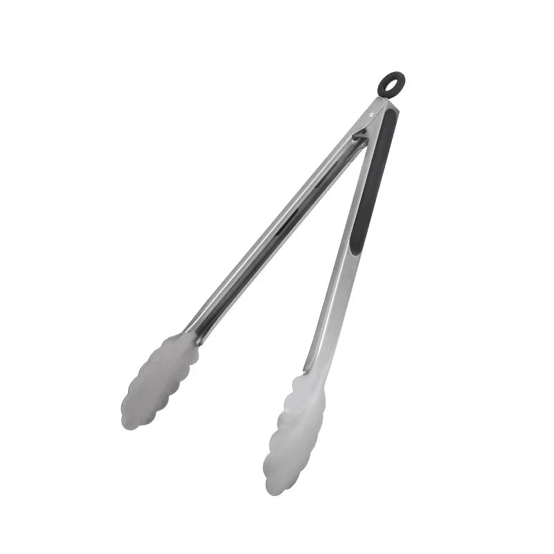 Stainless Steel BBQ Tongs – 7–16 Inch, Cooking & Grilling Tools