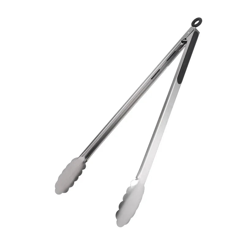 Stainless Steel BBQ Tongs – 7–16 Inch, Cooking & Grilling Tools