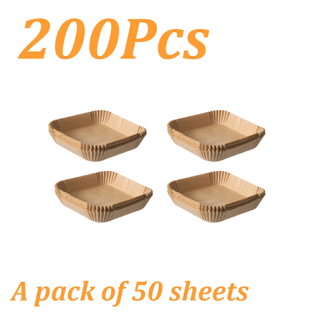 Disposable non-stick air fryer baking paper.