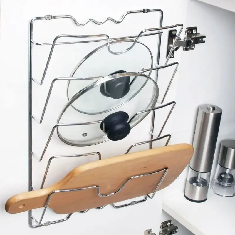 Wall-Mounted 5-Layer Pot Lid Rack