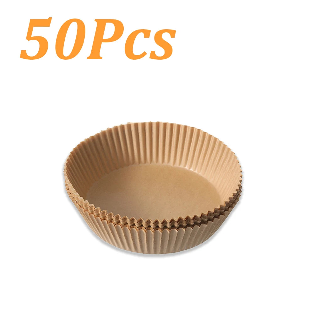 Disposable non-stick air fryer baking paper.