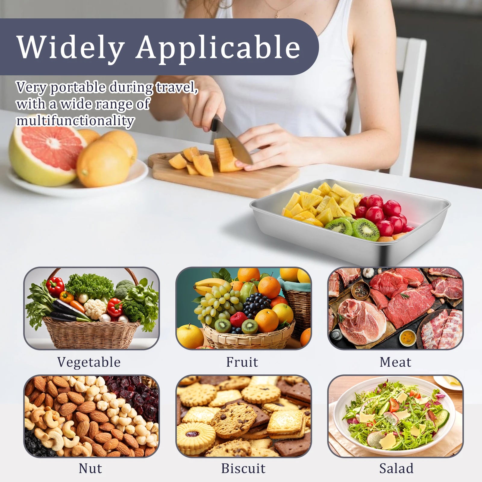 Stainless Steel Fridge Organizer