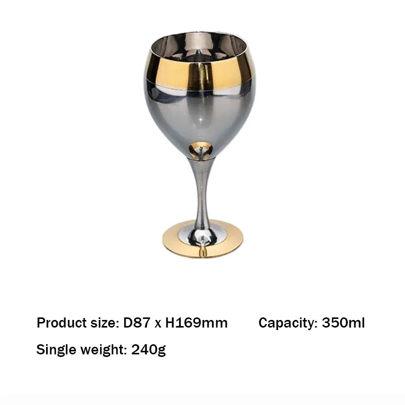 Rainbow stainless steel wine glass. 🥂