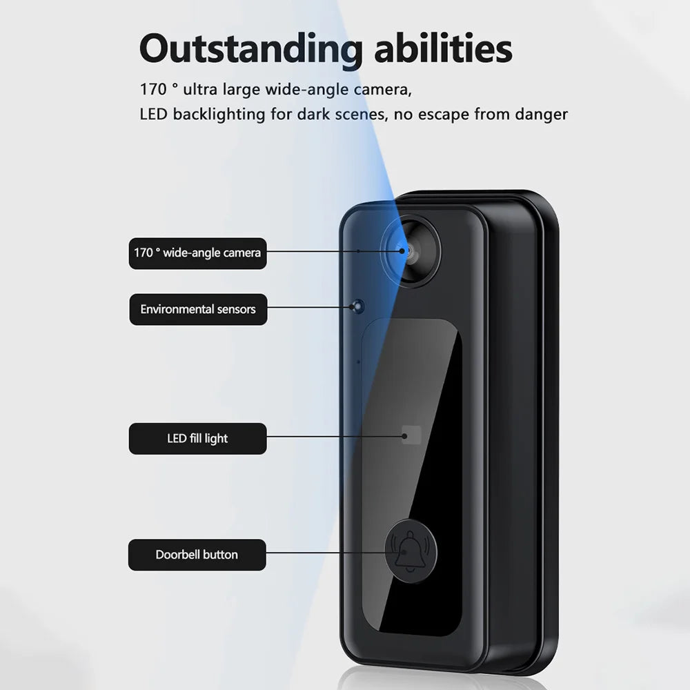 2.4G Wireless Video Doorbell – 4.3" Screen, Two-Way Intercom