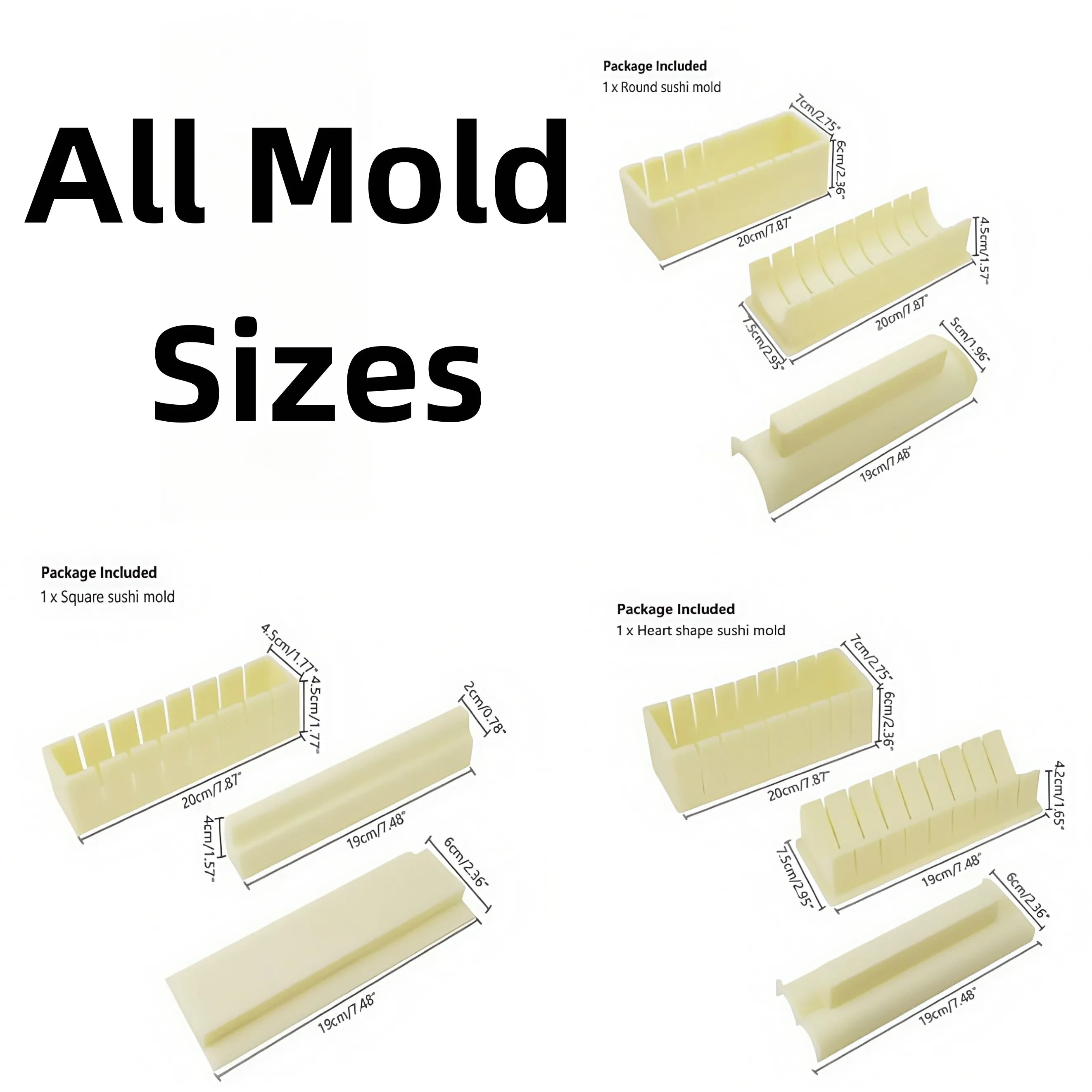 DIY Sushi Making Kit — Rice Roller with Fork & Spatula for Home Use.