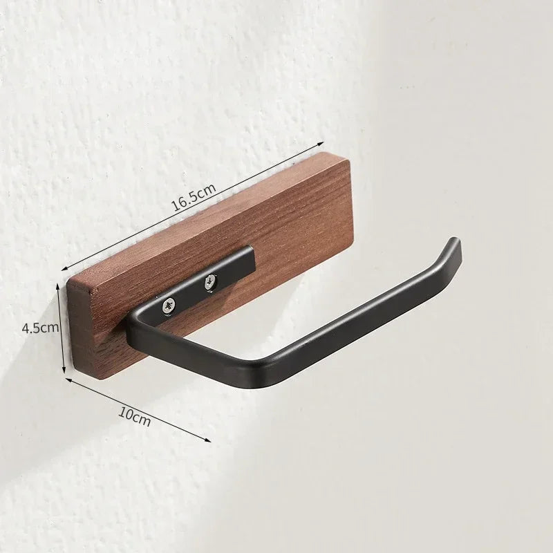 Wood wall paper holder.