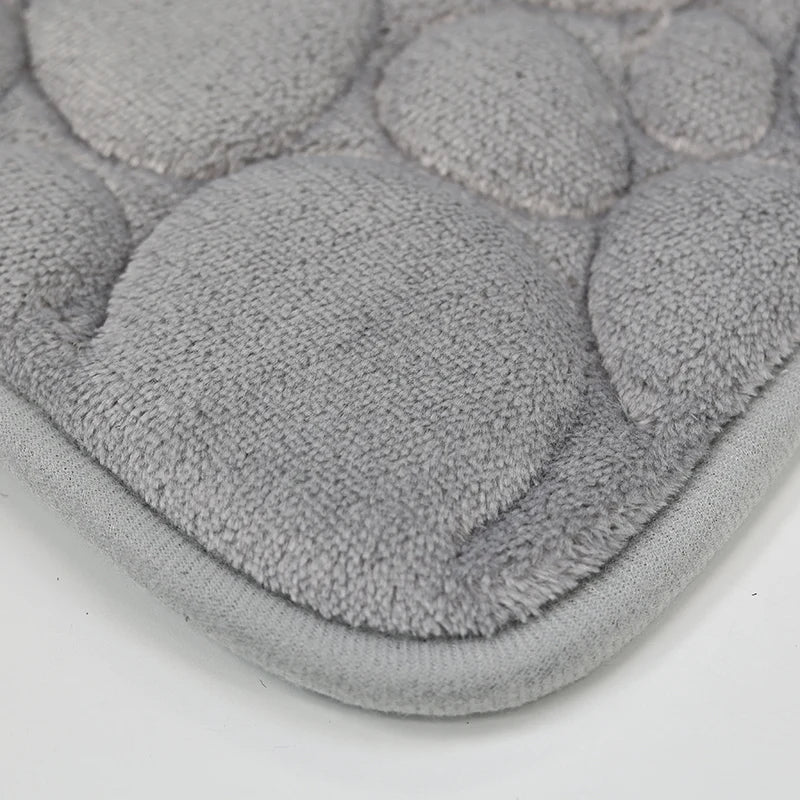 3-piece non-slip bathroom floor mat set.