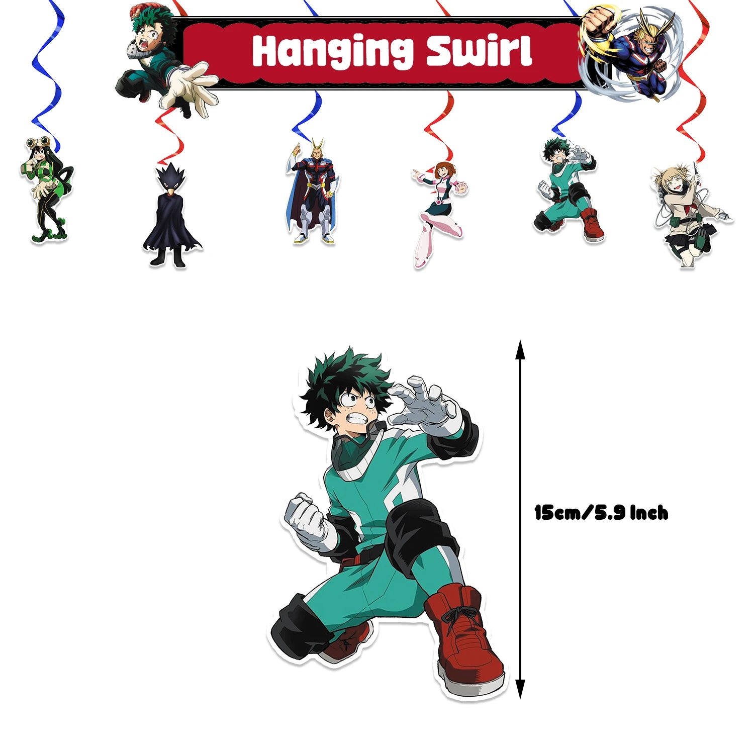 My Hero Academia Birthday Party Kit – Cake Topper & Tableware