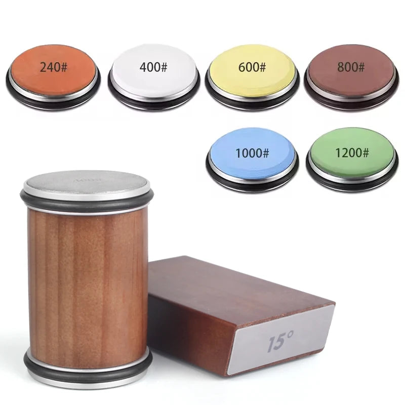 Knife sharpening kit with angles.