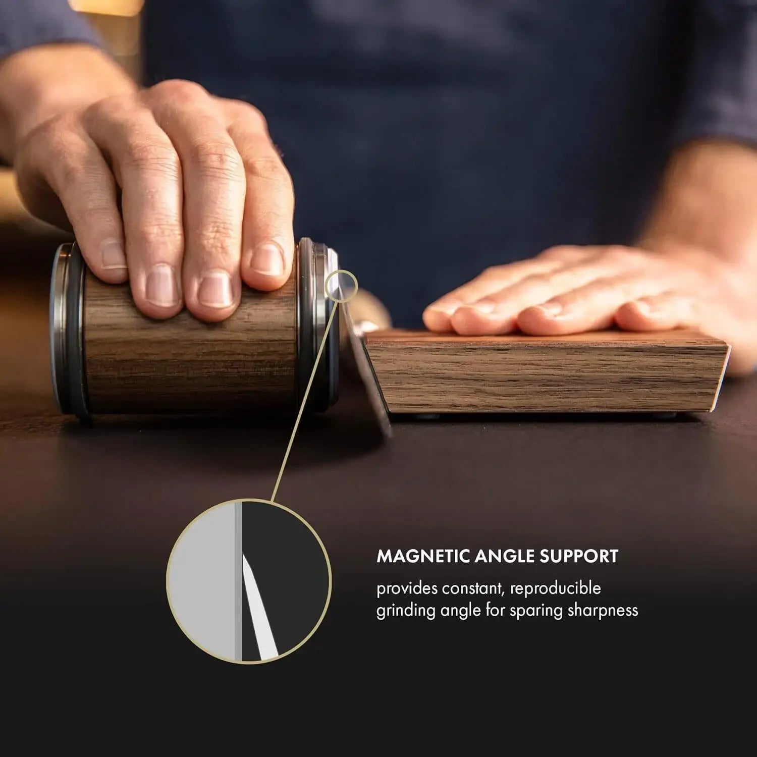 Knife sharpening kit with angles.