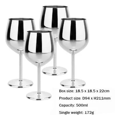 Rainbow stainless steel wine glass. 🥂