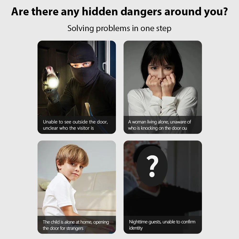 2.4G Wireless Video Doorbell – 4.3" Screen, Two-Way Intercom