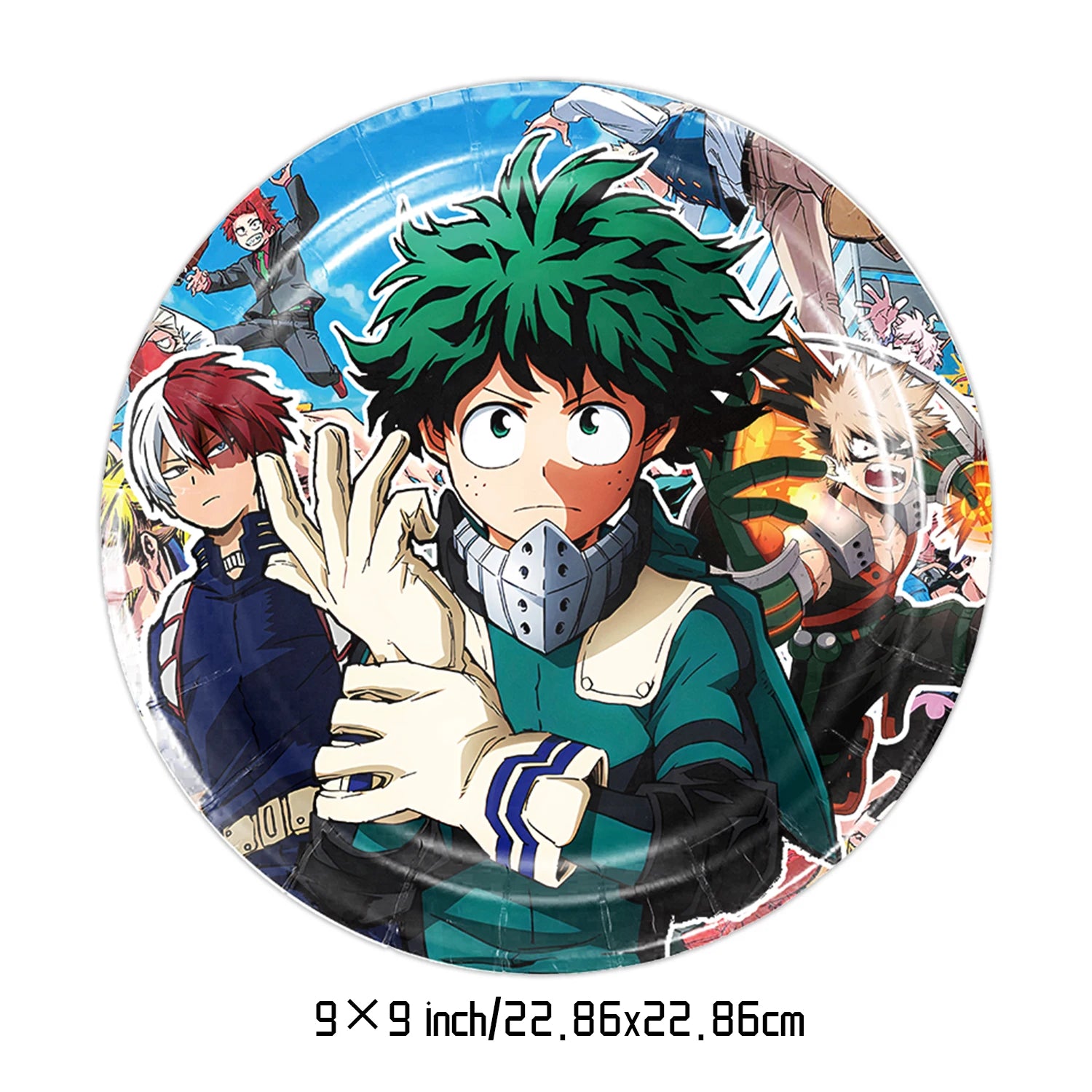 My Hero Academia Birthday Party Kit – Cake Topper & Tableware