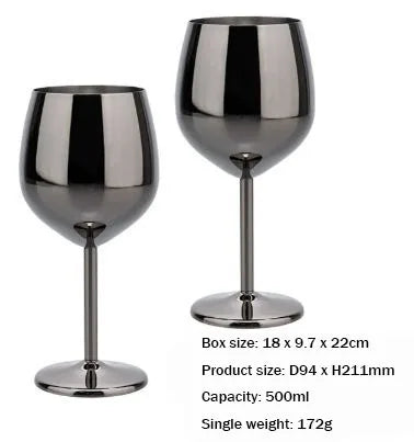 Rainbow stainless steel wine glass. 🥂