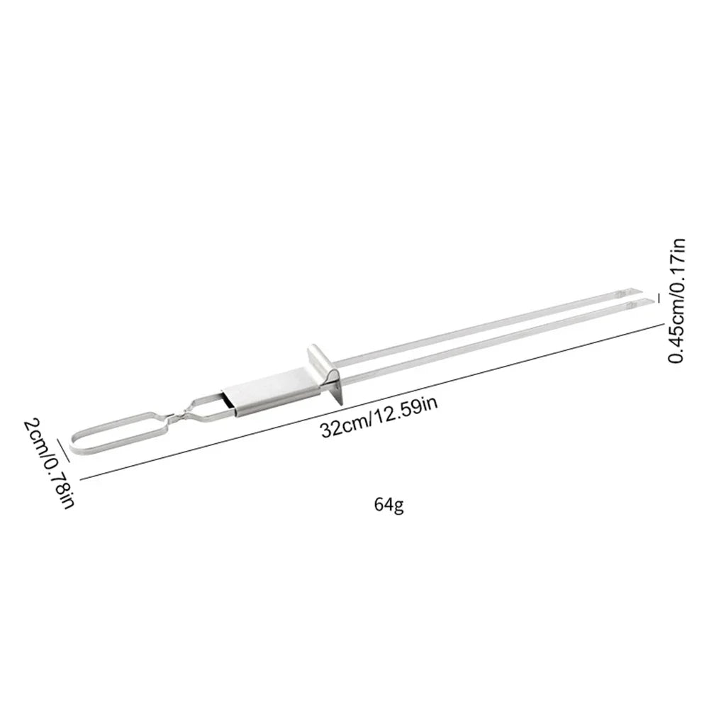 Double Needle BBQ Skewers – Reusable & Durable