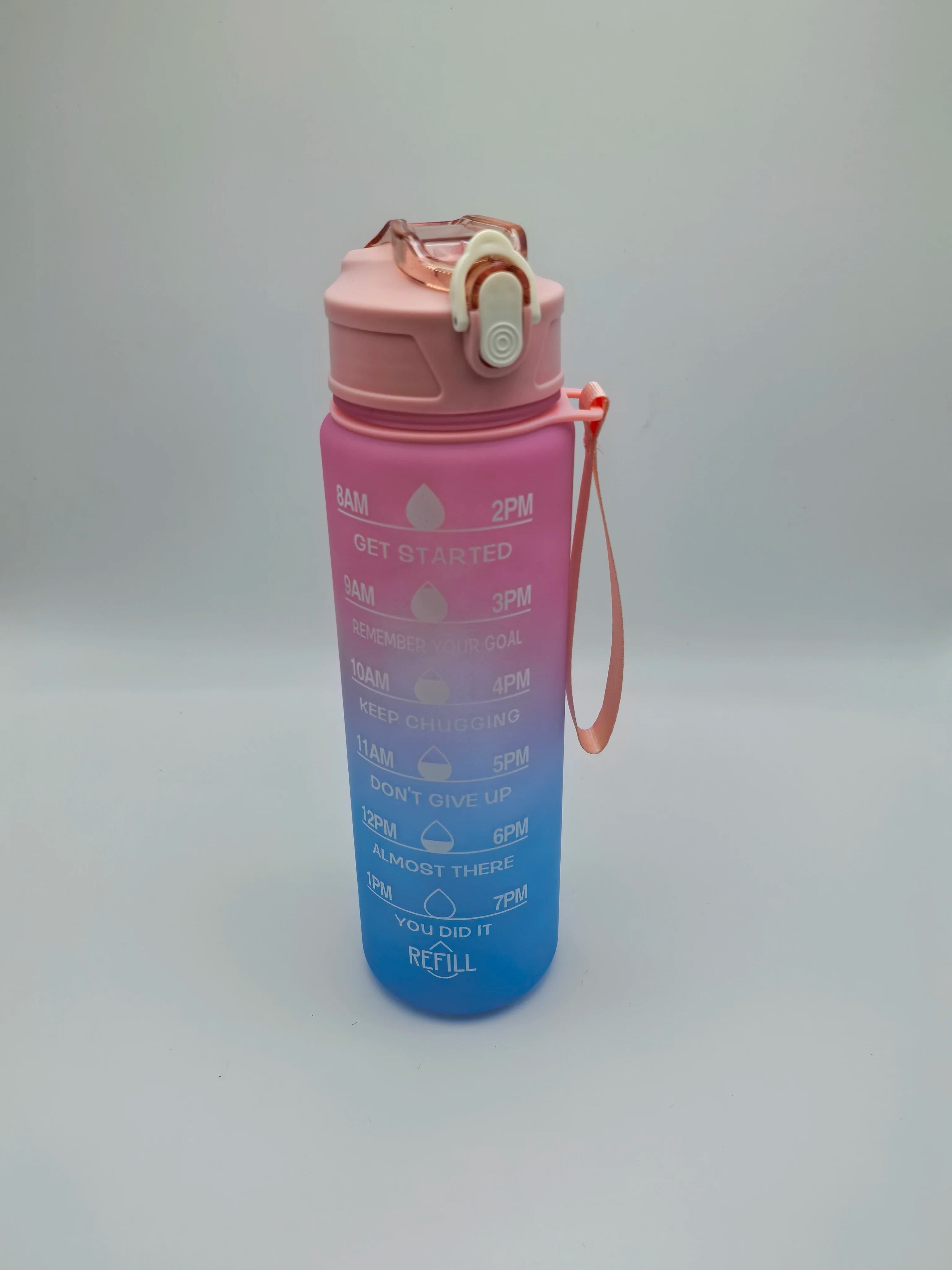 750 ml Gradient Straw Cup – Heat-Resistant, Matte, For Students & Office Use