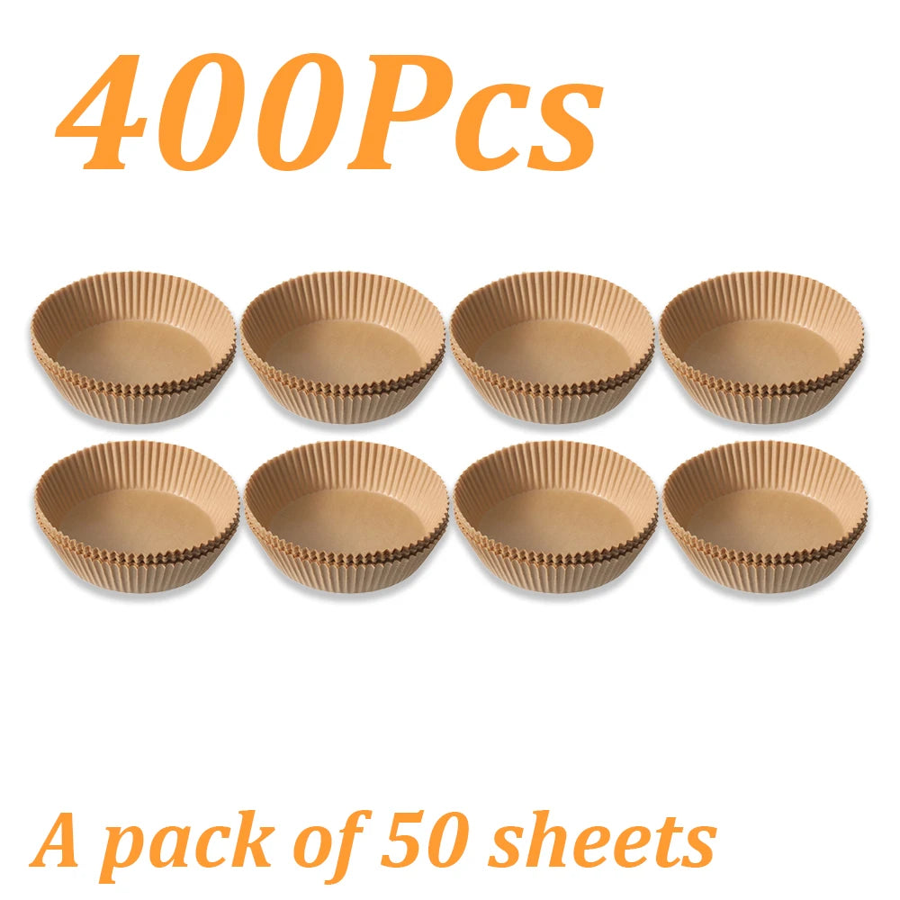 Disposable non-stick air fryer baking paper.