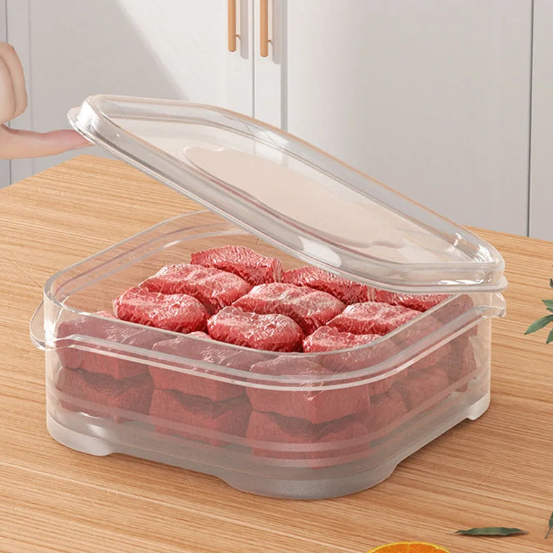 5-piece fridge storage boxes – food-grade. 🧊