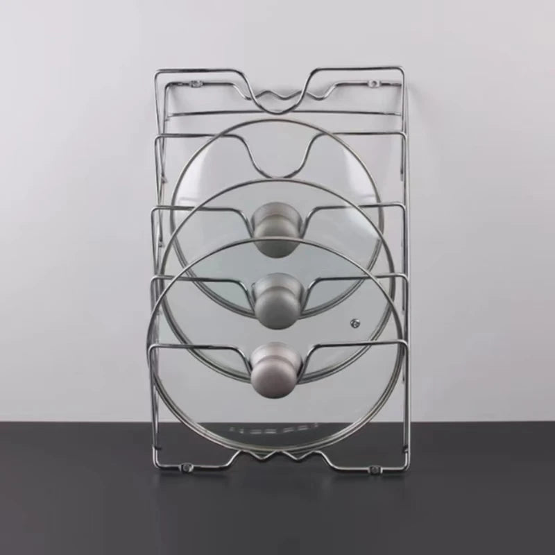 Wall-Mounted 5-Layer Pot Lid Rack