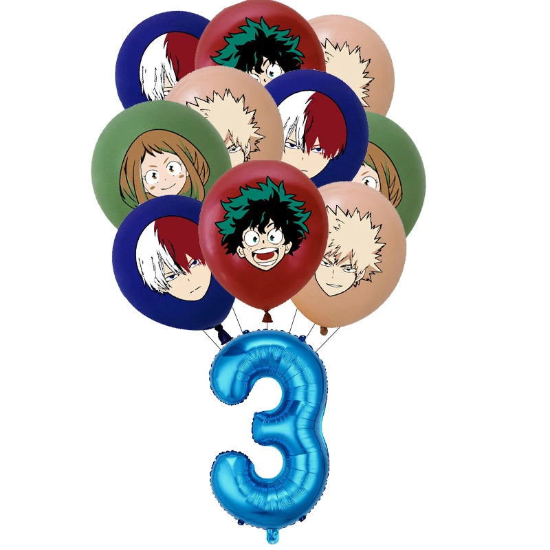 My Hero Academia Birthday Party Kit – Cake Topper & Tableware