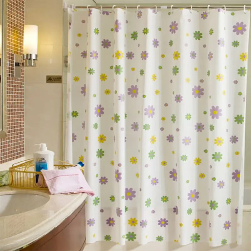 Waterproof shower curtain.