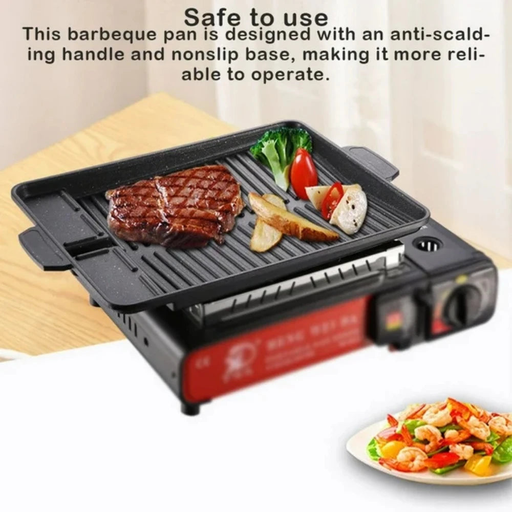 Korean BBQ Grill Pan – Non-Stick, Portable, Multifunction