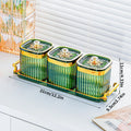 Gold-Plated Transparent Spice Jar Set