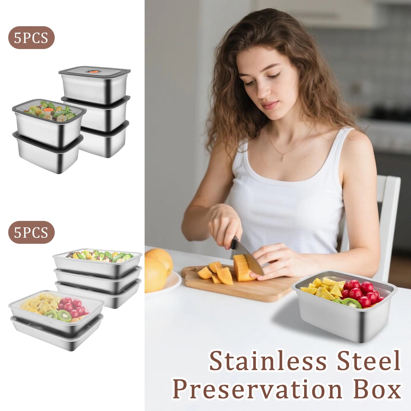 Stainless Steel Fridge Organizer