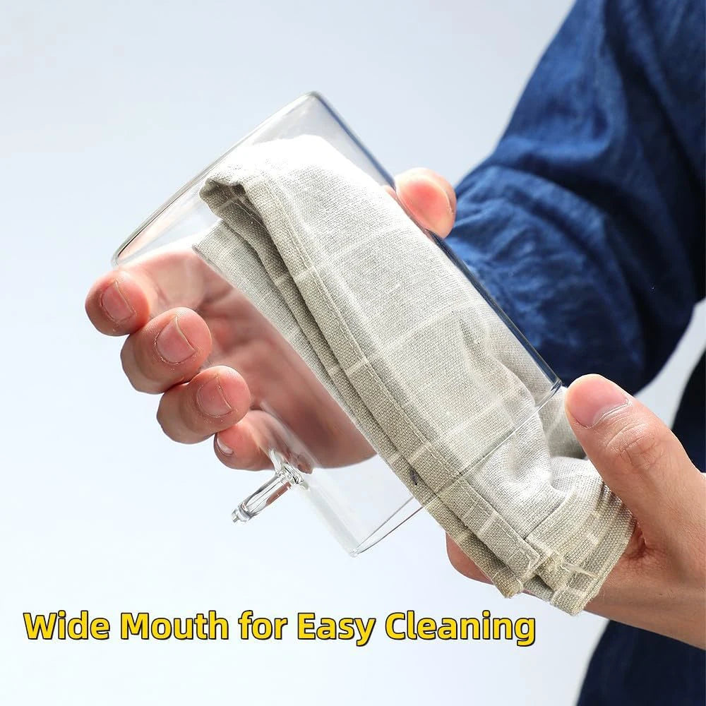 280ml Glass Jar with Bamboo Lid & Spoon – Airtight Food Storage Container