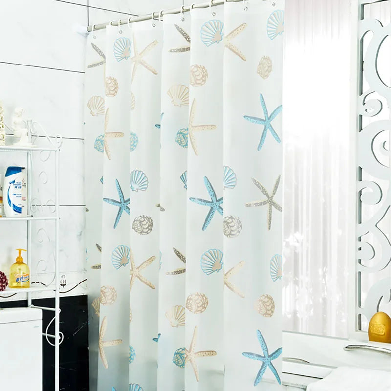 Waterproof shower curtain.