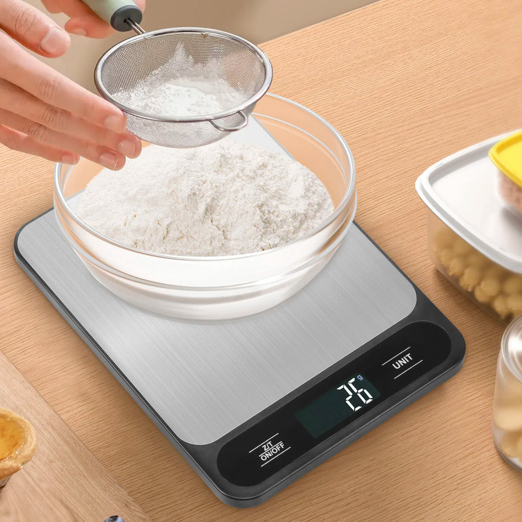 Digital Kitchen Scale — 10kg LCD Food Weighing Scale for Baking & Cooking.