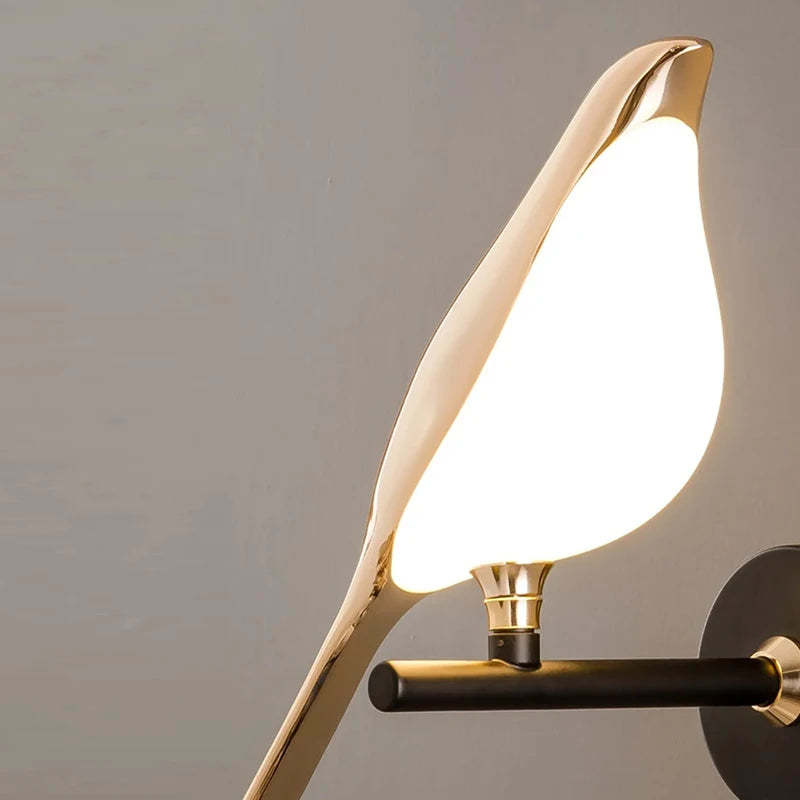 Nordic Golden Bird LED Wall Light
