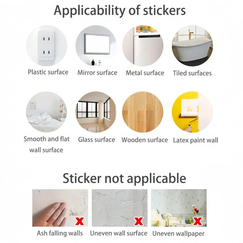 Height measurement wall sticker.