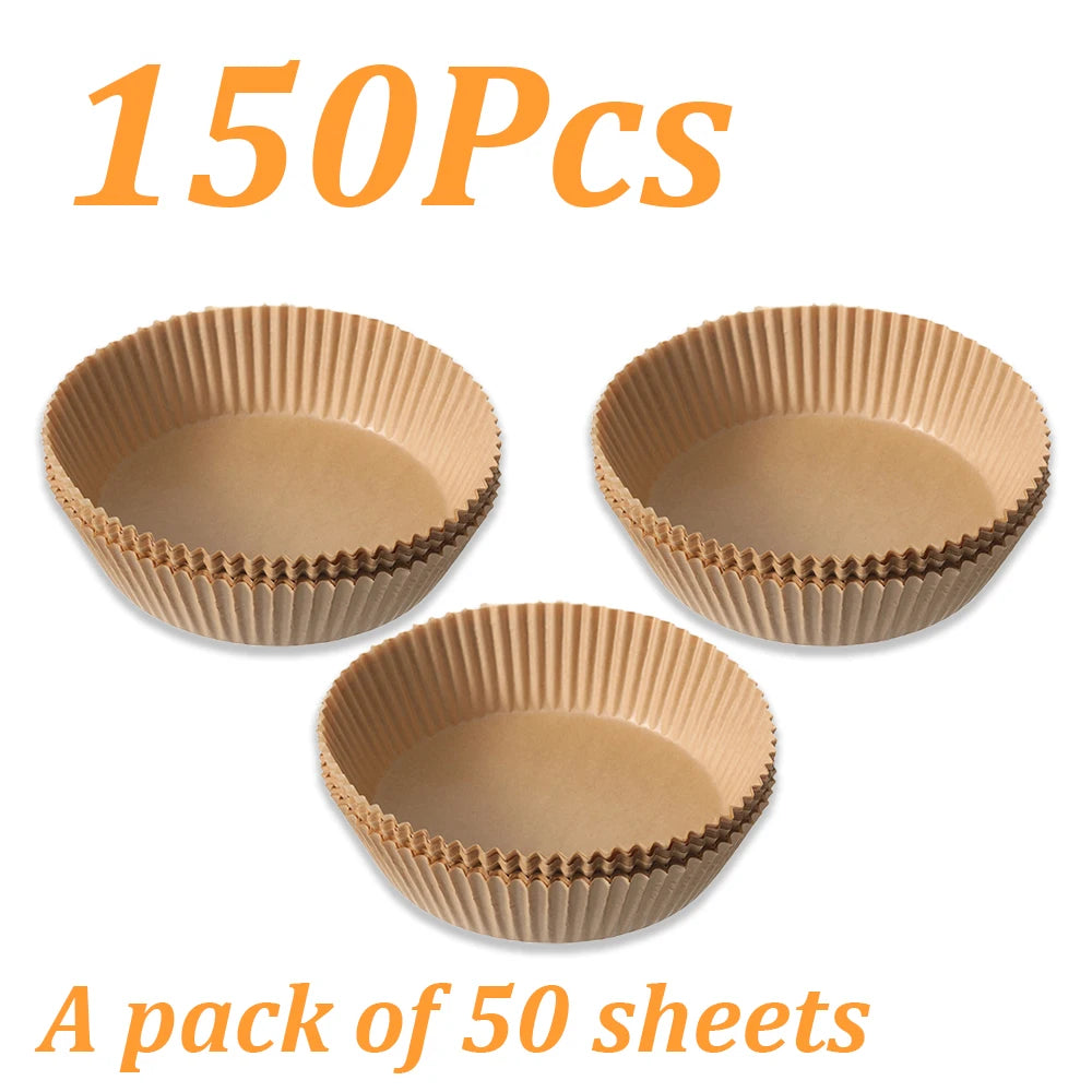 Disposable non-stick air fryer baking paper.