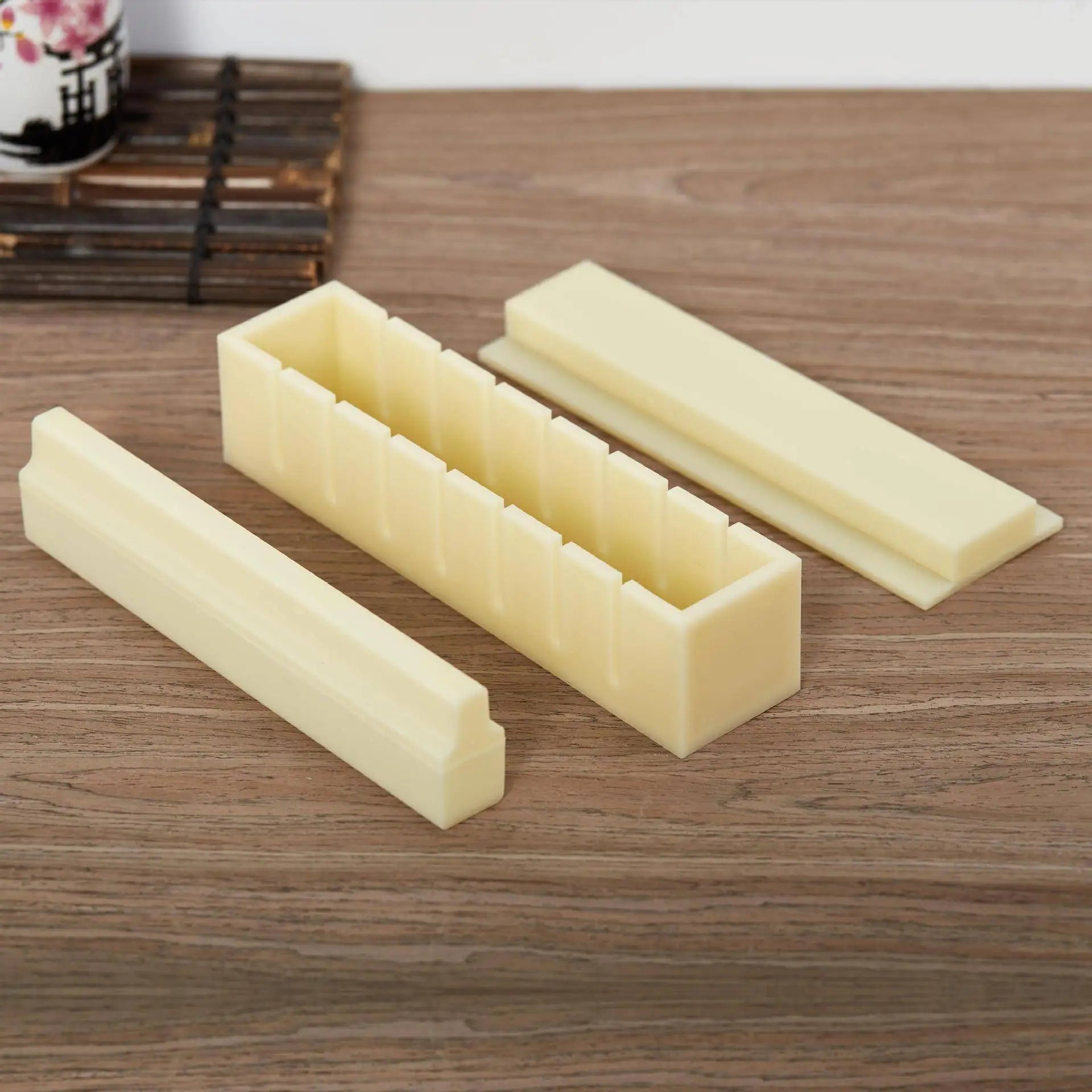 DIY Sushi Making Kit — Rice Roller with Fork & Spatula for Home Use.